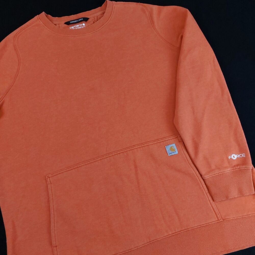 Carhartt Force Relaxed Fit Lightweight Crewneck Sweatshirt Women's XXL Orange